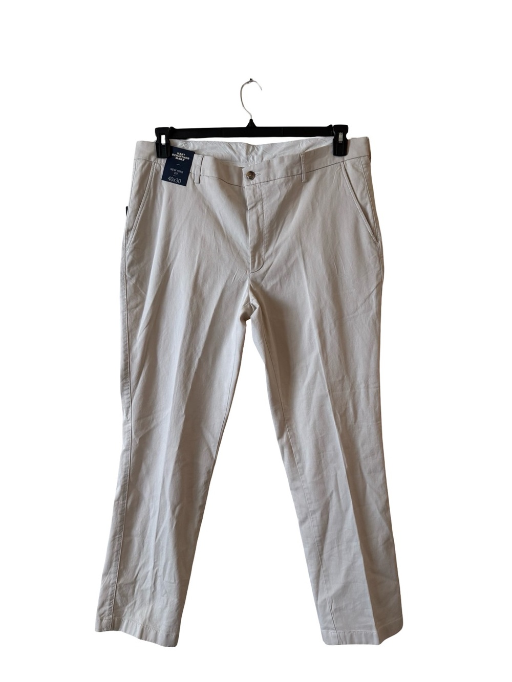 Hart Schaffner Marx Men’s SZ 40X30  Dress Chino Pants New York Fit Stone NEW